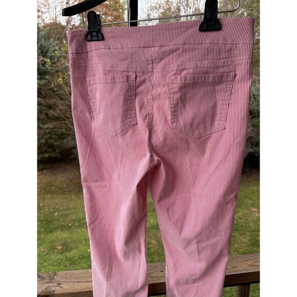 Mario Serrani Italy Comfort Stretch Cuff Capri Pink/White Size Medium Like New - Picture 14 of 16